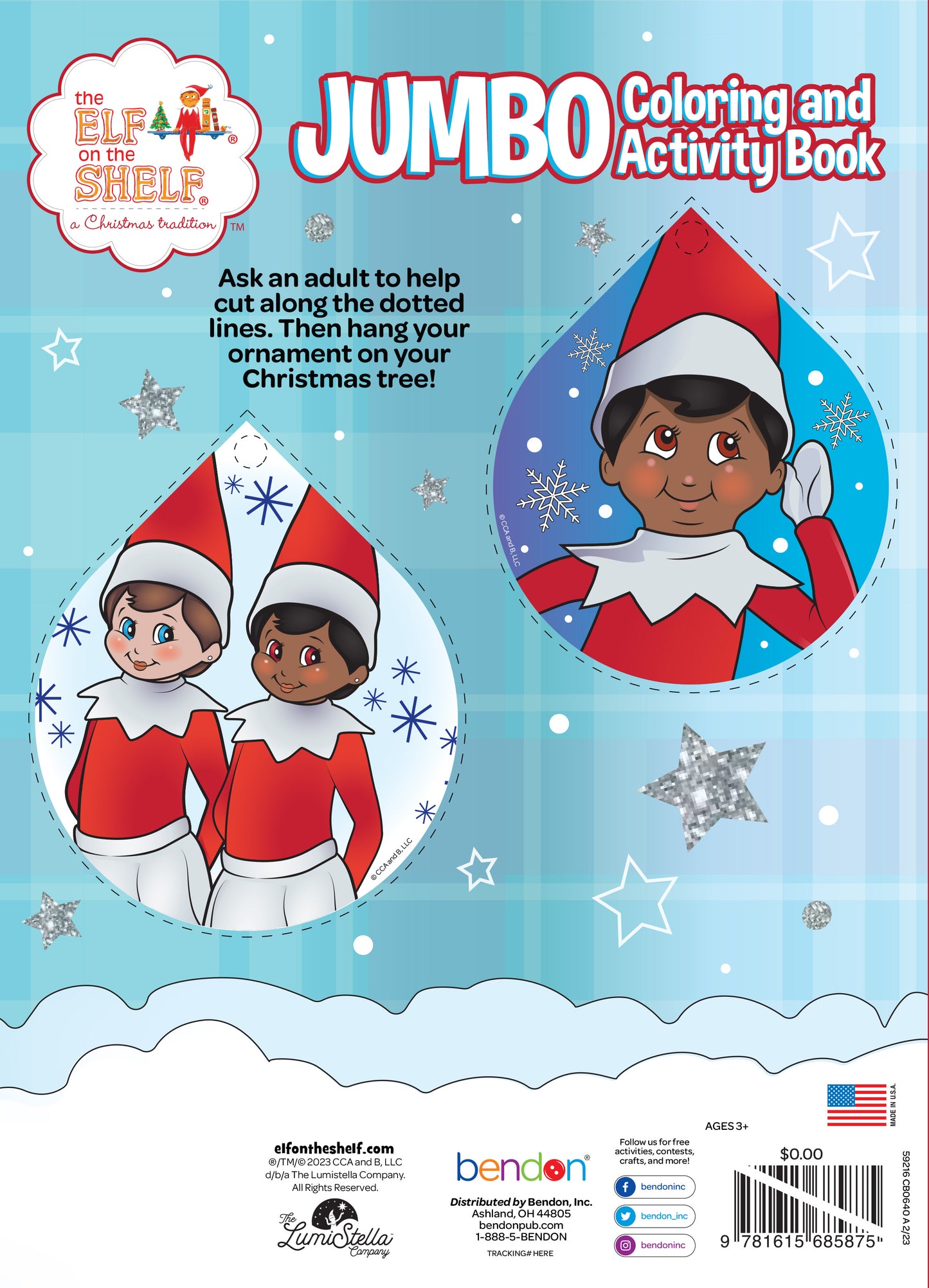 Elf on the Shelf - Jumbo Colouring Book