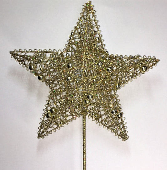 Gold Tree Top Star - Large 30cm