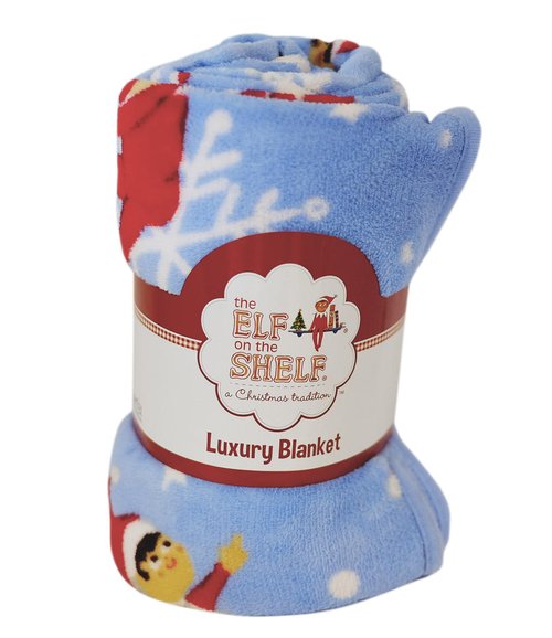 ELF ON THE SHELF SNOWFLAKES FLEECE BLANKET