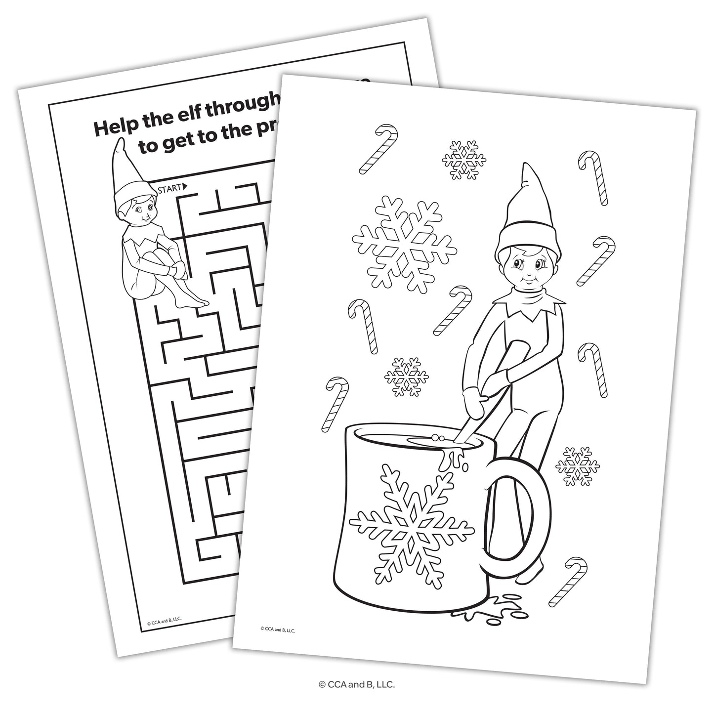 Elf on the Shelf - Jumbo Colouring Book