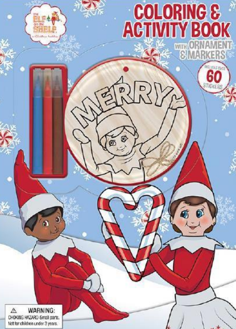 Elf on the Shelf - Colouring & Activity Book with Ornament