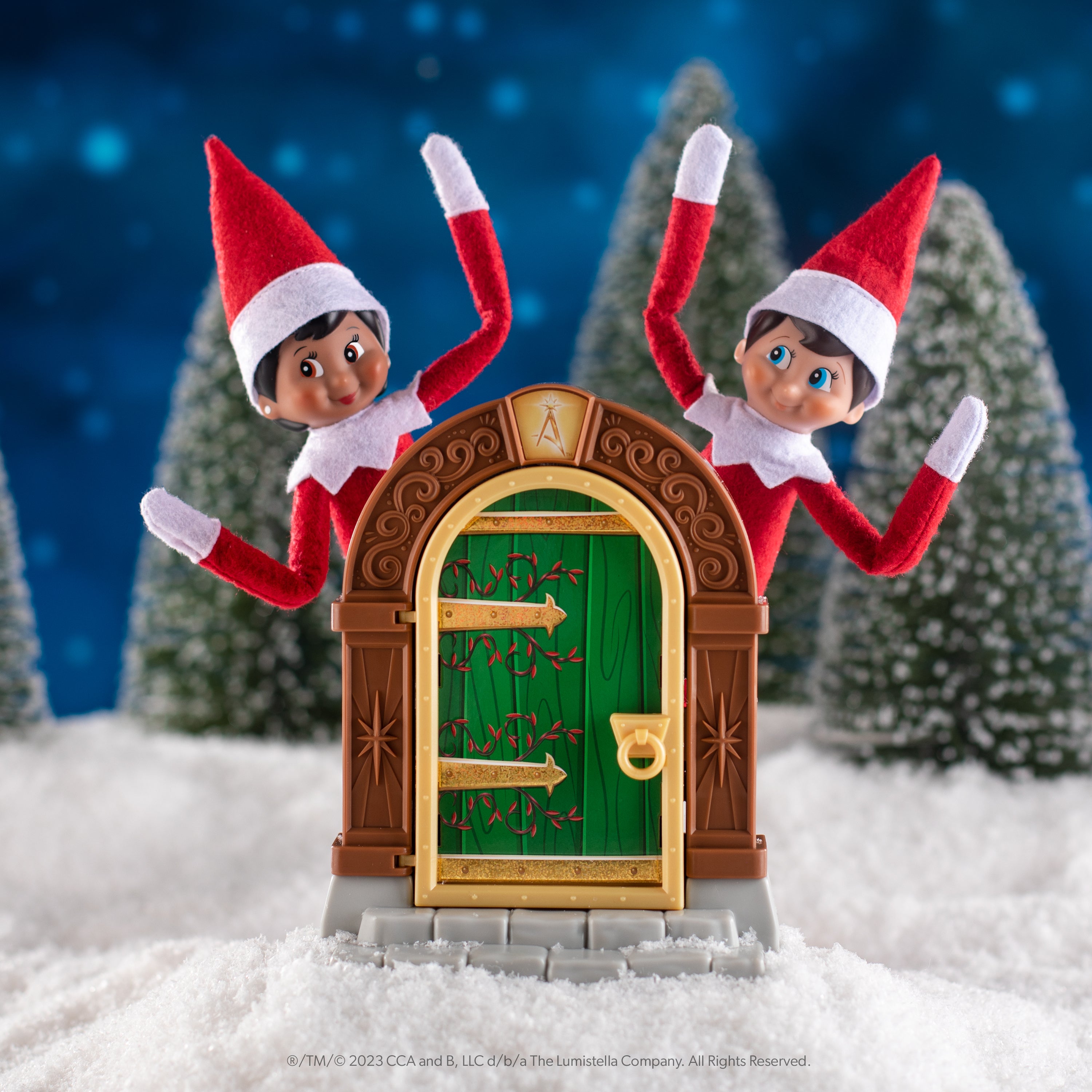 Inside Elf Tree Elf on the Shelf Elf Door - Santaverse – Merlino's Christmas Trees