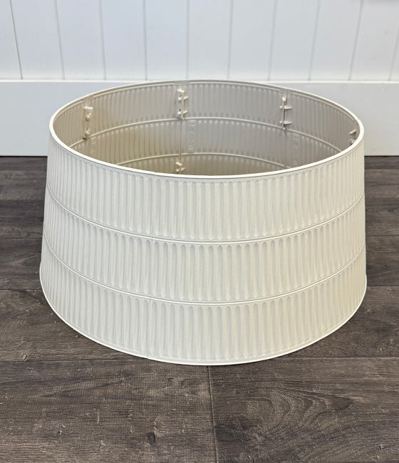 Ivory Ribbed Christmas Tree Collar