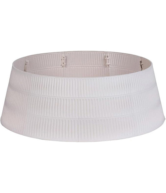 Ivory Ribbed Christmas Tree Collar