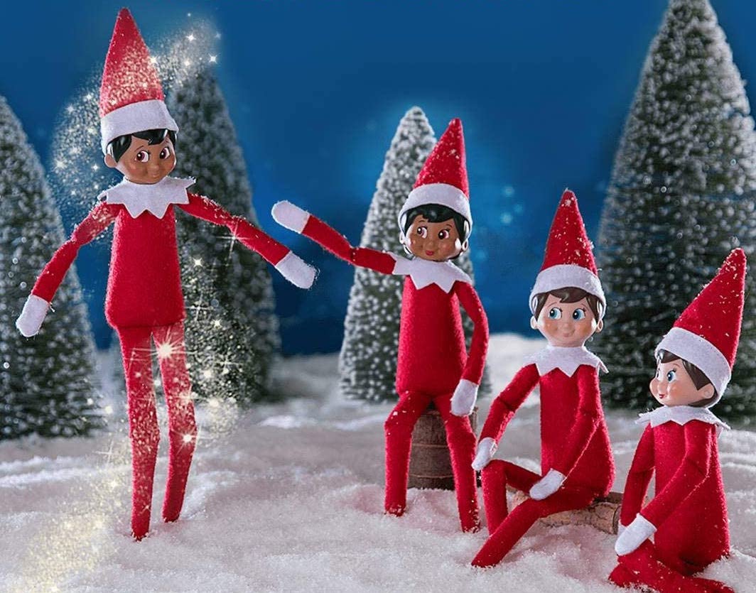 Merlin Elf ELF ON THE SHELF - Girl (Dark skin) – Merlino's Christmas Trees